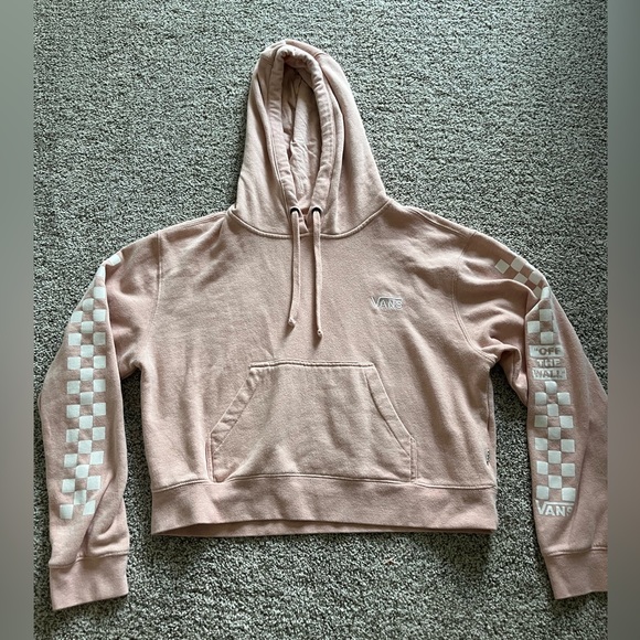 Vans Light Pink Cropped Sweatshirt - Picture 1 of 4